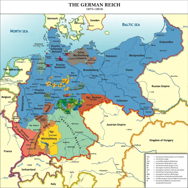 Unified Germany, 1866-71.